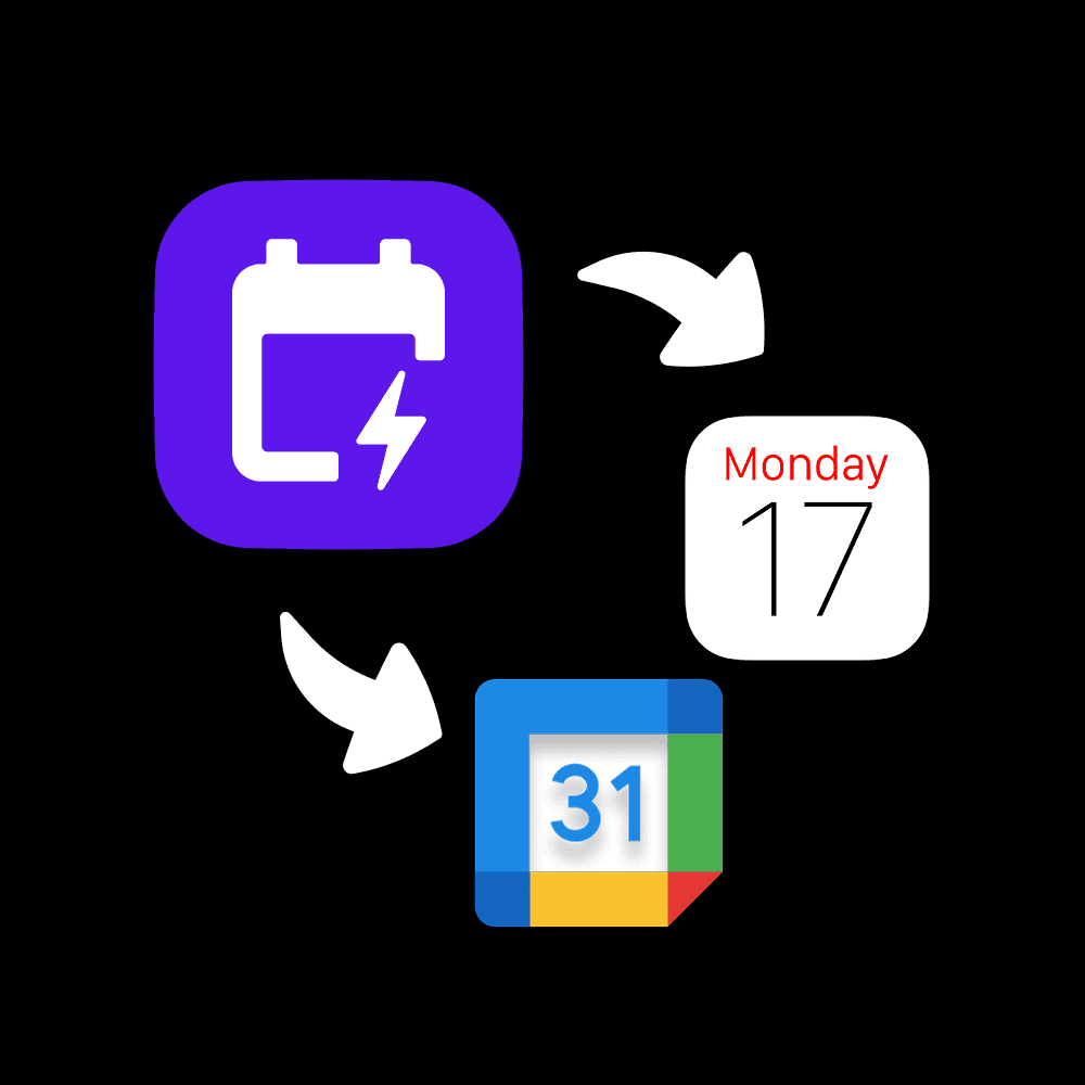 Compatibility of CalenSnap with popular calendar apps