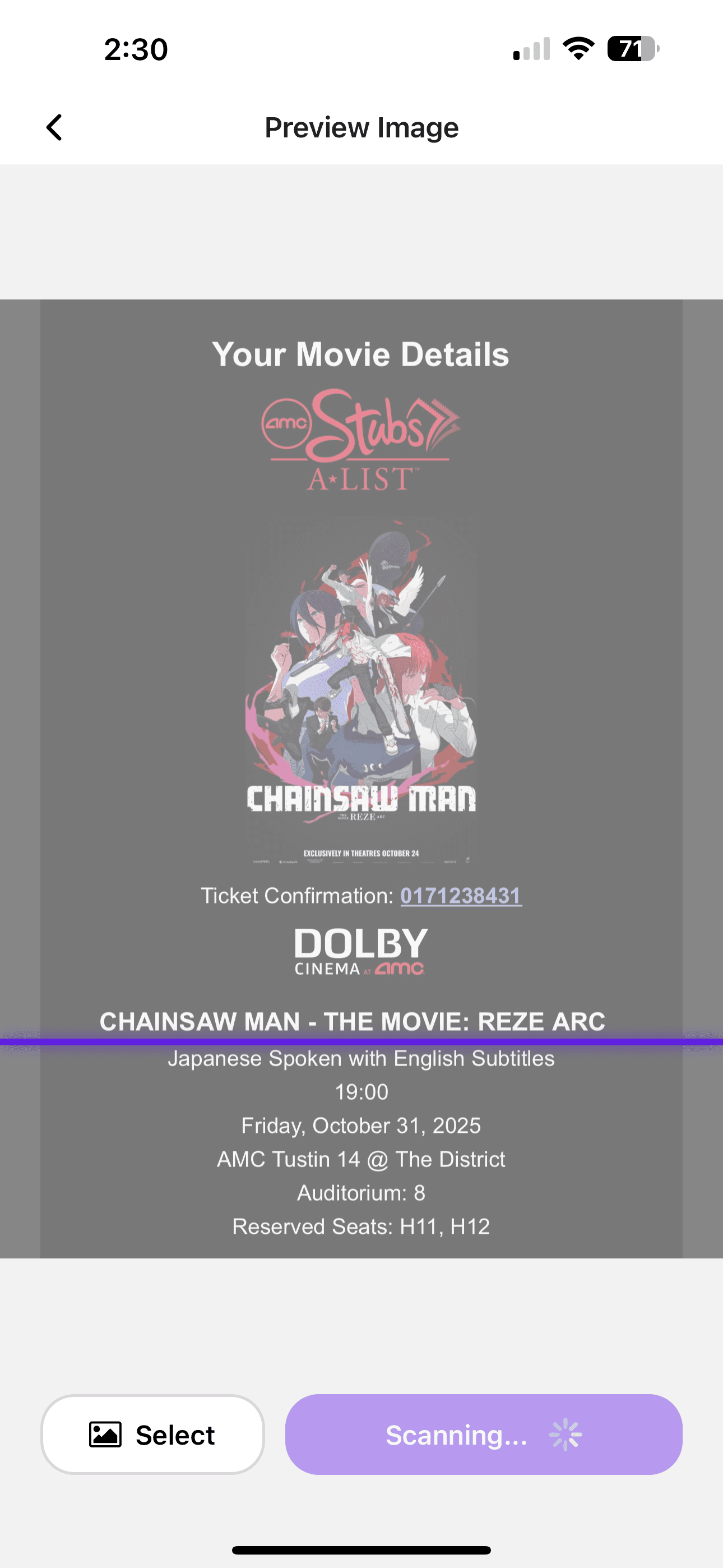 Smart analysis of events from images in CalenSnap